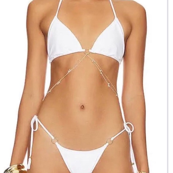 Bananhot Other - Chic White Bikini with Halter Top